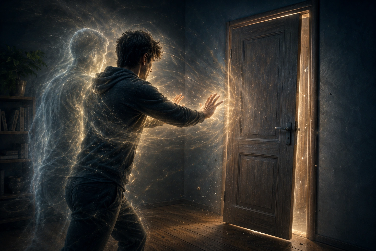 Když se dveře pohnuly: Můj první vědomý pokus o telekinezi
